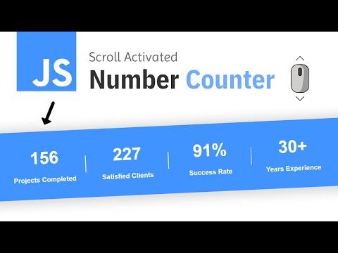 Scroll Activated Number Counter W Javascript Quick Tutorial