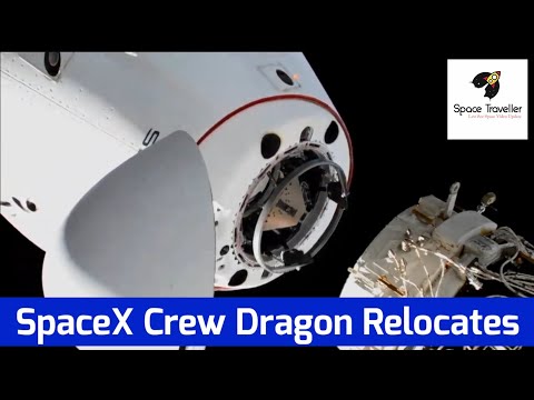 NASA's SpaceX Crew-2 Dragon Spacecraft Relocates at International Space Station