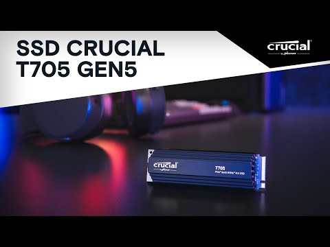 Crucial T705 4TB PCIe Gen5 NVMe M.2 SSD with heatsink- view 7
