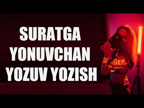 SURATGA YONUVCHAN YOZUV YOZISH