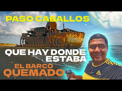 Que hay actualmente donde estaba el barco quemado? Paso Caballo - Puerto Corinto, Chinandega.