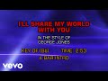 George Jones - I'll Share My World With You (Karaoke)