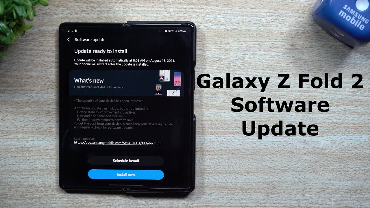 Samsung Galaxy Z Fold 2 - Newest Software Update