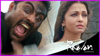Abhishek Bachchan Saves Vikram From Falling To Death | Raavan | Best Scenes | Abhishek | Mani Ratnam