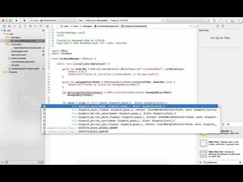 #2 Core Data: Setting up the Core Data Stack