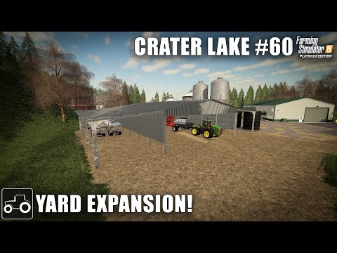 Building A New Equipment Shelter - Crater Lake #60 Farming Simulator 19 Timelapse