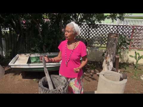 Поющий экскурсовод в крестьянской усадьбе