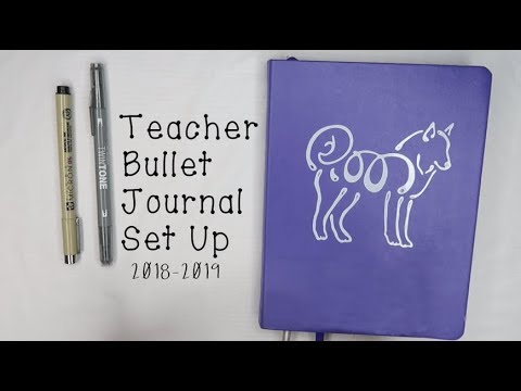 Teacher Bullet Journal Set Up- 2018-2019
