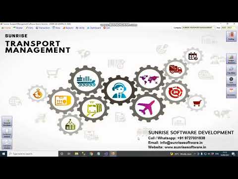 Sunrise Transport Software Operational Walkthrough