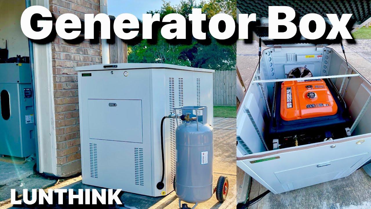 LUNTHINK Heavy-Duty Generator Enclosure with Vent Kit Internal Size 45x35.9x41 for 18000W Generators