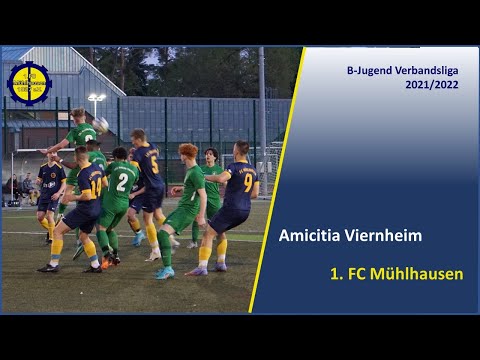 Amicitia Viernheim - 1.FC Mühlhausen 1:1 (0:0) 27. April 2022 B1 Meisterschaftsspiel Verbandsliga