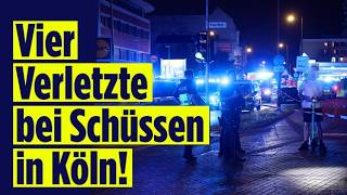 KÖLN: Vier Verletzte bei Schüssen in Köln! Großeinsatz! Streit zwischen mehreren Personen eskalierte