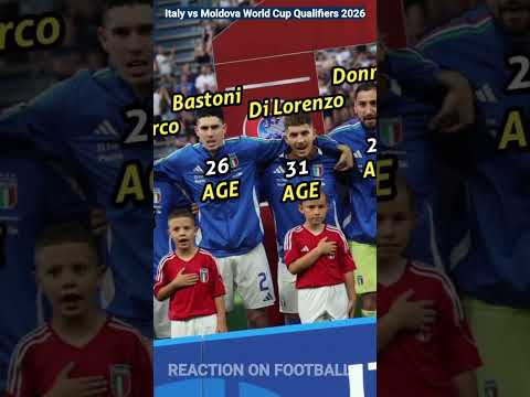 🇮🇹 Italy 2 - 0 Moldova 🇲🇩 Won In FIFA World Cup European Qualifiers 2026 🔥 Italy Players Current Age