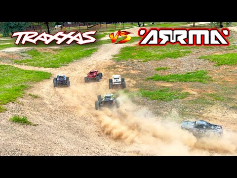 Traxxas X-maxx 8s vs Arrma Kraton 8s and Mojave 6s EXB