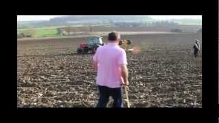 preview picture of video 'English Farmer plants Linseed Rings for Olympic Games 2012: (Part 1: HD)'