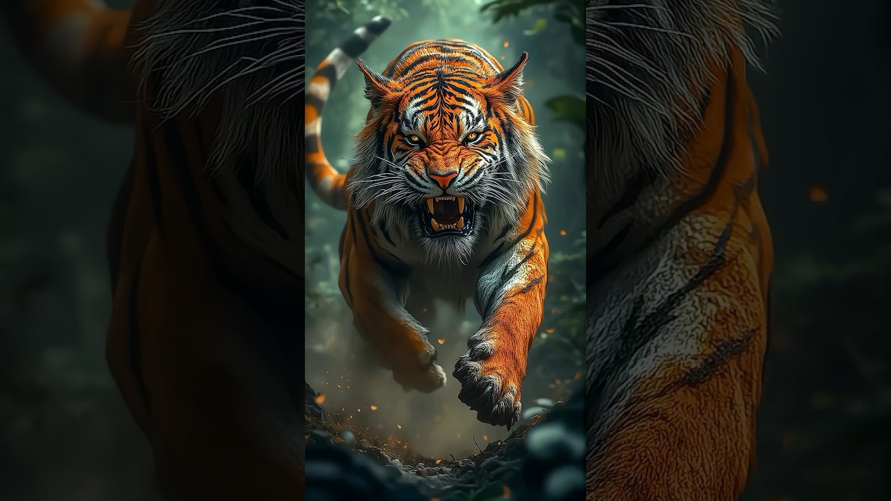 3D Video Of Lion #viralvideo #vfx #3d # Cartoon #tiger