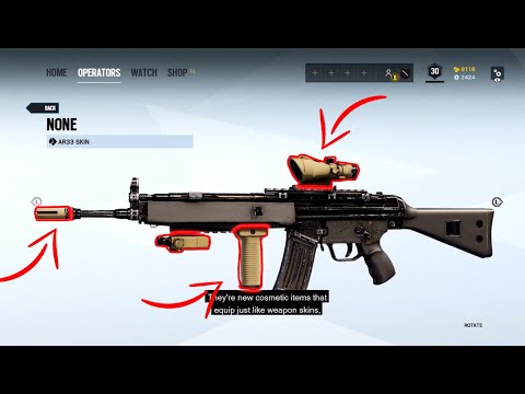 WEAPON ATTACHMENTS SKINS SKINS (NEW)