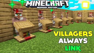 How To Link Villagers Every Time! Minecraft Bedrock/MCPE 1.17