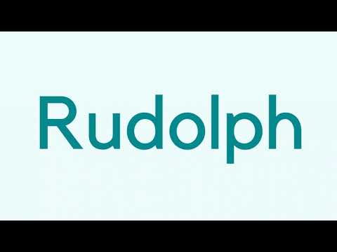 How to pronounce "Rudolph"?