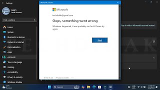 Download lagu How to Fix Oops Something Went Wrong Sign in Error Microsoft Account mp3