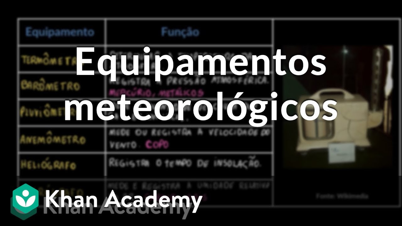 Equipamentos meteorológicos