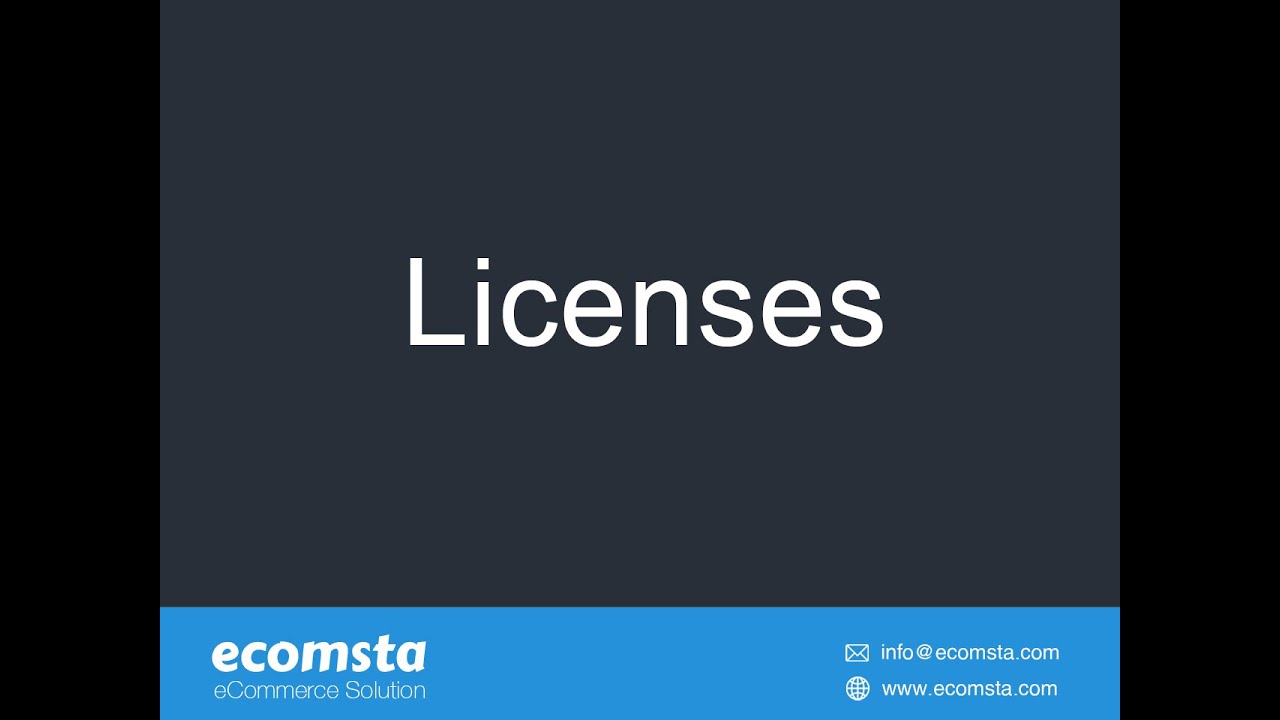 How to sell software licenses in eComsta?