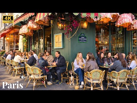 15 April 2026 PARIS 🇫🇷 FRANCE 4K HDR CITY WALK PERFECT WALK TOUR IN PARIS STREET OUTDOOR CAFÉ ☕️ RES