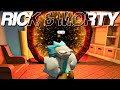 PRETENDING TO BE RICK MORTY IN ROBLOX NEIGHBORS
