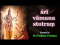 Vamana Stotram Padma Purana Aditi Devi Vamana Mantra Vamana Avatar