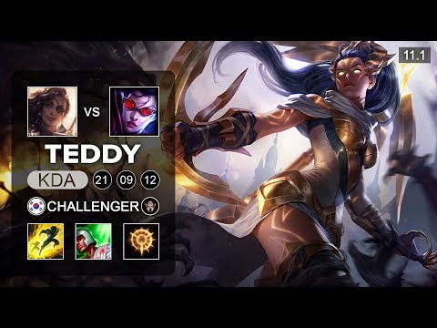 Teddy Vayne Bot vs Samira - KR Challenger Patch 11.1