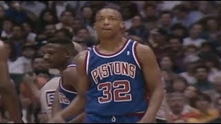Rare Sean Elliott Pistons Highlights vs. Spurs (20 Points - 1994)