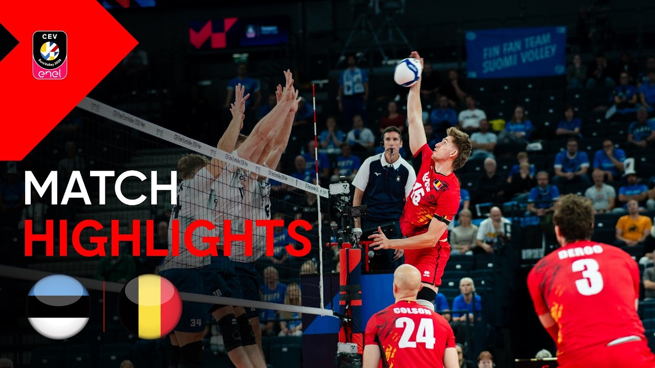 Highlights | Estonia vs. Belgium | CEV Enel EuroVolley 2026 | Men