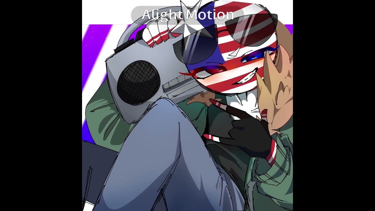 JET SET!#countryhumans #イラスト #アニメーション #カントリーヒューマンズ #カンヒュ #animation