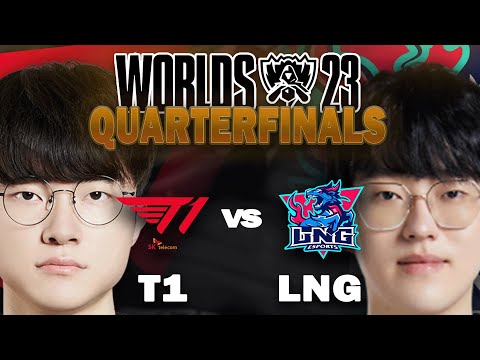 FAKER vs SCOUT wer ist der bessere? | GAME 1 | T1 vs LNG | WORLDS 2023 QUARTERFINALS
