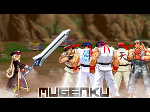 Loli carrying a Greatsword from Dungeon Fighter vs Ryu from various Multiverse! Street Fighter MUGEN