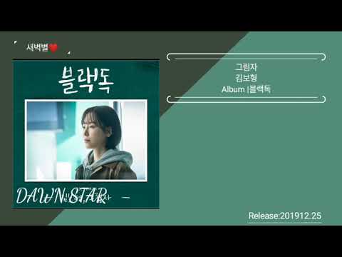 김보형-그림자(가사첨부)