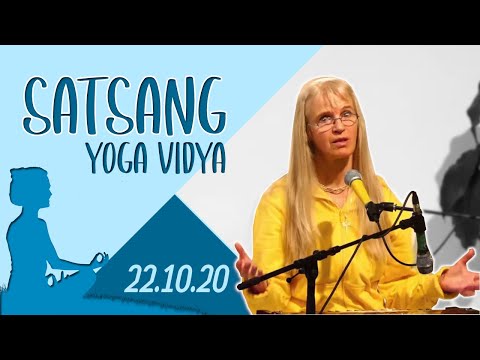Satsang + Meditation + Mantrasingen + Arati mit Sybille - Yoga Vidya live 07.00 Uhr - 22.10.2020