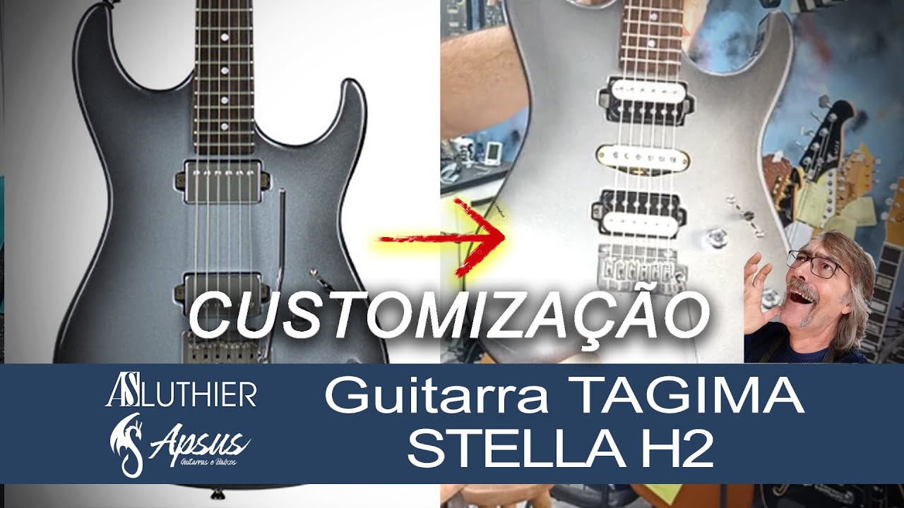 Guitarra Tagima STELLA H2 - Customização - #tagima #guitarra  #luthier #luthieria #luthiersp