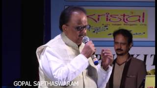 SPB Live Ilayaraja Hits singing Mounamana Neram in Gopal Sapthaswaram, Chennai's best orcehstra
