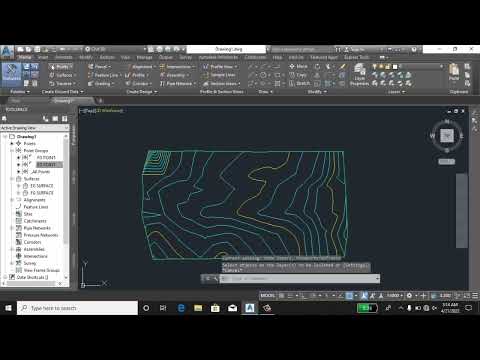 How to Draw Grid Points with Elevation on Surface l  How to Export Points to Excell l L-27