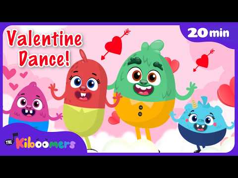 Valentine’s Day Dance Along Songs for Kids | Preschool Compilation | The Kiboomers