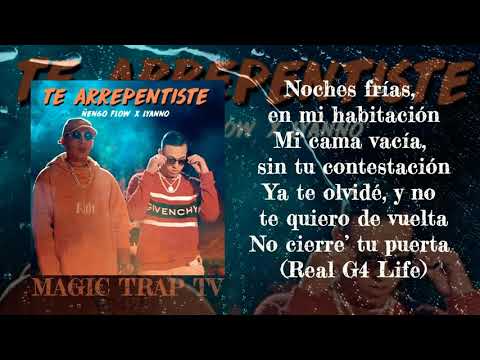 Te Arrepentiste (Letra) Ñengo Flow X Lyanno