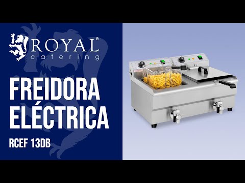 vídeo - Freidora eléctrica - 2 x 13 L - grifo de vaciado - 230 V