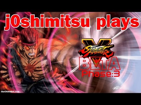 Street Fighter V Beta: Phase 3 j0shimitsu (Ryu) vs Ken