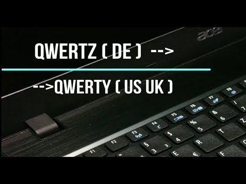 How to change QWERTZ to QWERTY keyboard
