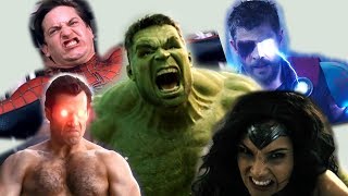 Most Powerful Superhero (Hulk, Superman, Thor, Wonder Woman, Spiderman)