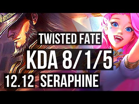 TWISTED FATE vs SERAPHINE (MID) | 8/1/5, 1.7M mastery, 300+ games, Dominating | EUW Master | 12.12