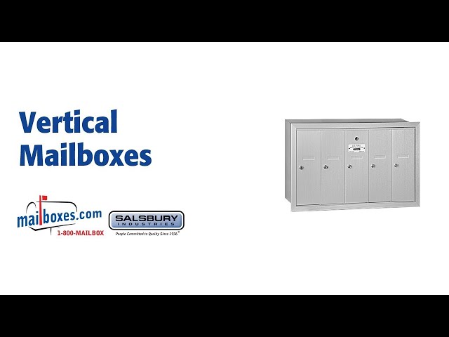 Vertical Mailbox - 7 Doors - Surface Mounted - USPS Access