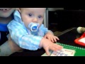 Maddox My Nephew Playing With My School Notebook