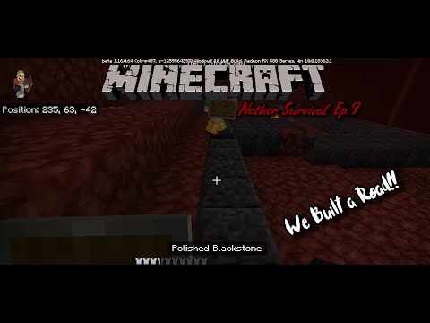 We Built a Road! - Nether Survival Ep. 9 | Minecraft